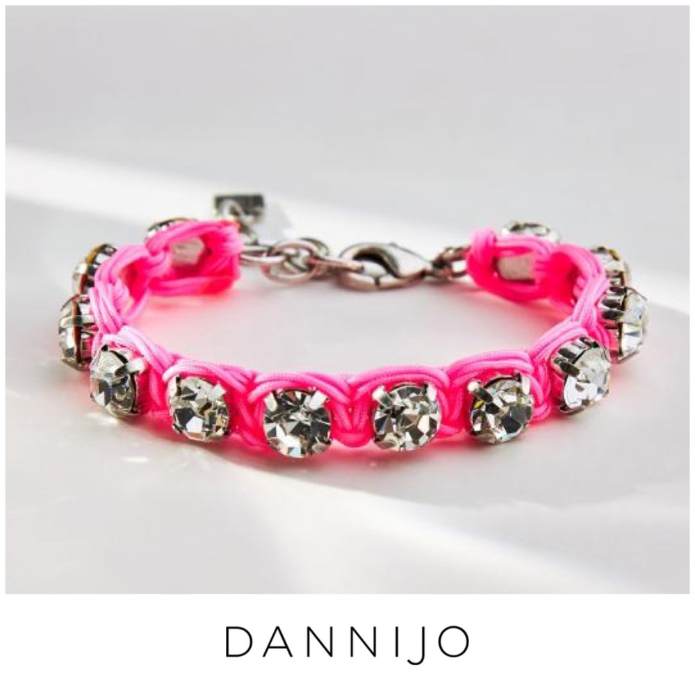 DANNIJO Ellen Pink Crystal Bracelet NWT